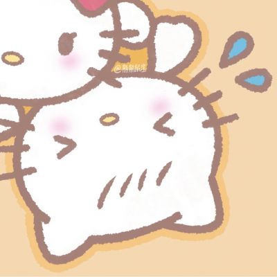 呆萌情侣高清卡通头像图片大全 简单可爱情头一左一右高清图片