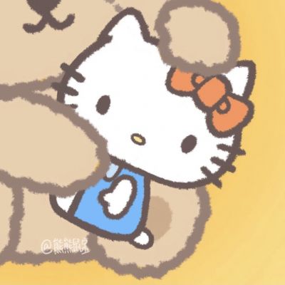 呆萌情侣高清卡通头像图片大全 简单可爱情头一左一右高清图片