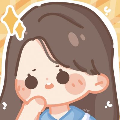 呆萌情侣高清卡通头像图片大全 简单可爱情头一左一右高清图片