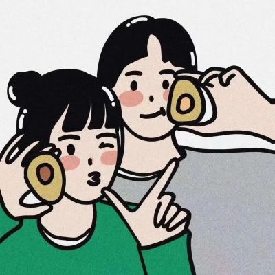 唯美情侣可爱卡通头像图片大全 双人甜蜜qq非主流情侣头像图片