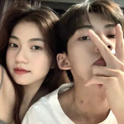 唯美意境情侣微信头像图片 高清超甜的ins超火情头真人图片