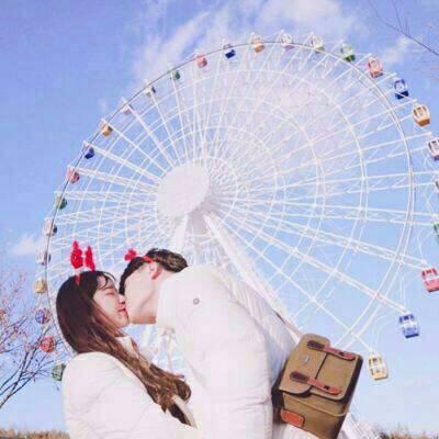 唯美意境情侣微信头像图片 蓝色系列情侣头像双人高清
