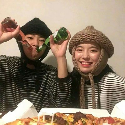 超好看的情头真人两张 情头双人超甜真人高清图片
