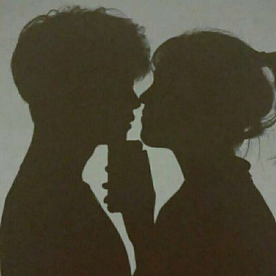 唯美情侣影子高清图片 好看双人影子情头