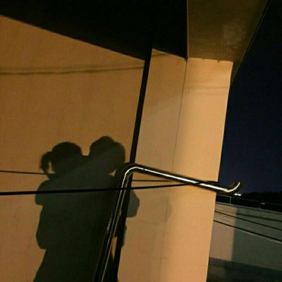 唯美情侣影子高清图片 好看双人影子情头