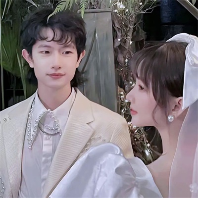 婚纱照情侣头像唯美 婚纱情头图片一对两张
