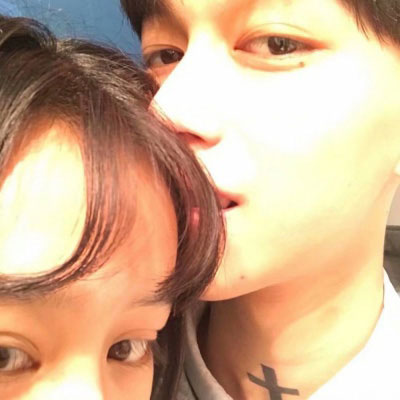浪漫情头个性大全 情侣头像亲吻双人唯美