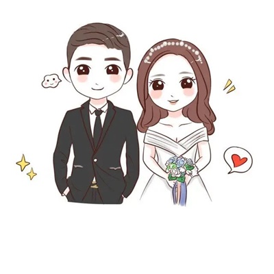 唯美情侣头像结婚纱头像 qq头像结婚情侣微信头像