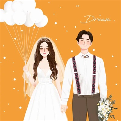 唯美情侣头像结婚纱头像 qq头像结婚情侣微信头像