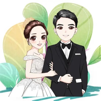 唯美情侣头像结婚纱头像 qq头像结婚情侣微信头像