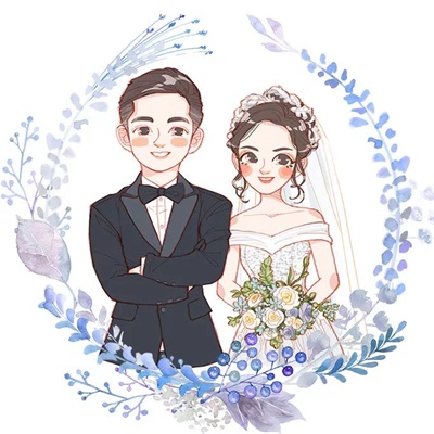 唯美情侣头像结婚纱头像 qq头像结婚情侣微信头像