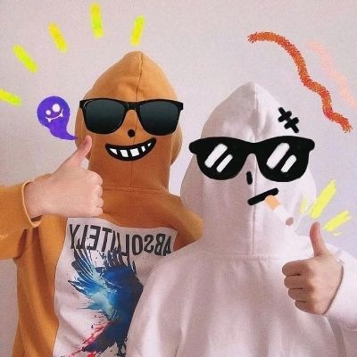 个性浪漫情头真人 很搞笑的情侣头像