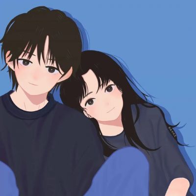 高清动漫情头可爱图片 动漫CP情侣头像一男一女