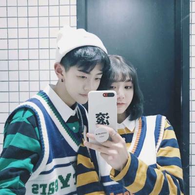 可爱单纯学生情头图片 适合00后学生用的情侣头像一人一张