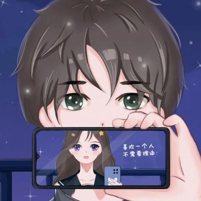 纯真甜美恋人图片 动漫情侣头像可爱唯美
