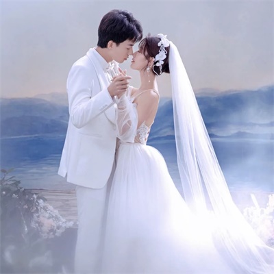 唯美婚纱情侣照 婚纱照情侣头像一对两张
