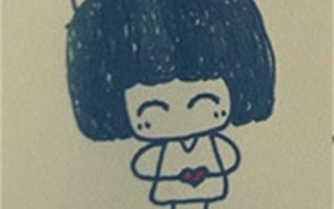 简约个性高清大图 卡通简笔画情侣头像一男一女