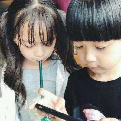 情侣小孩子头像超萌一对 情侣头像可爱萌娃一对两张