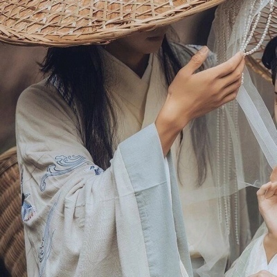 情头古风一男一女图片 古风真人情侣头像一对两张