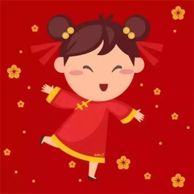 超萌可爱图片大全 新年卡通手绘情侣头像
