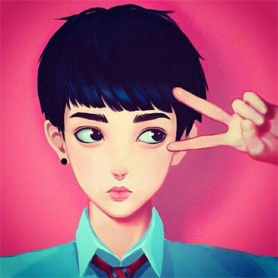 一左一右创意情图 可爱CP头像一对动漫图片
