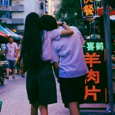 唯美个性情头一对两张 真人情侣头像可爱清新