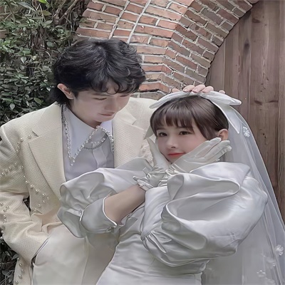 婚纱照情头图片 情侣头像婚纱系列一对真人