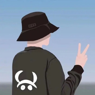高清好看的手绘简约情头一左一右图片 情头手绘一左一右