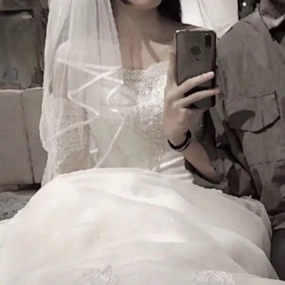 高清情侣头像婚纱系的图片 婚纱情头双人