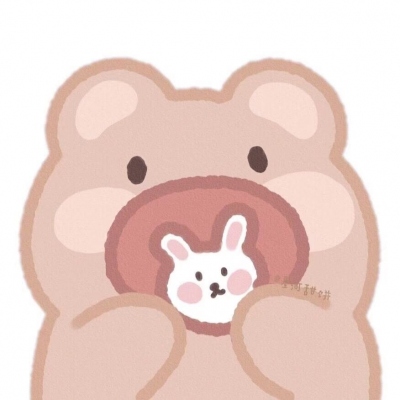 一左一右可爱萌萌哒卡通的情侣头像图片
