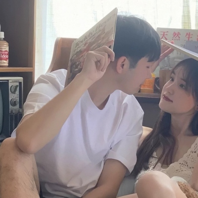 简约 真人 双人 简单的情侣头像