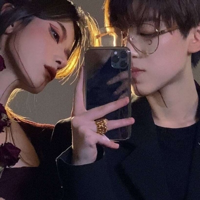 高清超酷的高冷禁欲系情侣头像图片 情头一男一女黑色系