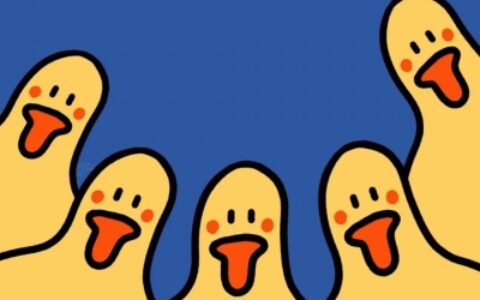 高清可爱呆萌的小黄鸭情侣头像一左一右图片 小黄鸭情侣头像两张