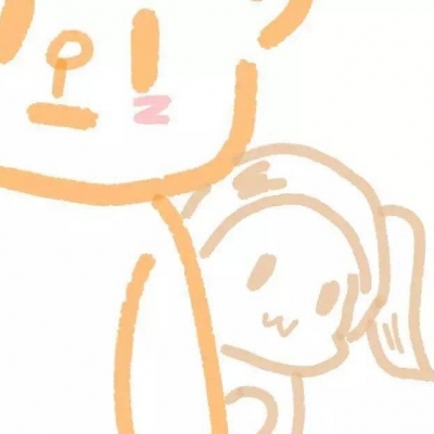 高清一左一右的动漫简笔画情头图片 动漫情头可爱简笔画
