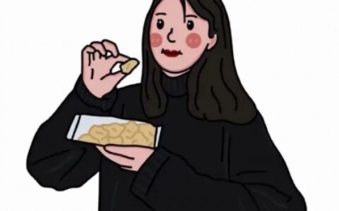 高清一左一右的极简手绘情侣头像图片 插画风格情侣头像