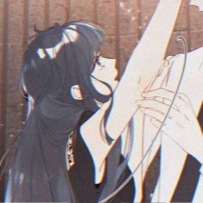 高清一左一右的动漫情头干净优质图片 动漫优质情头两张