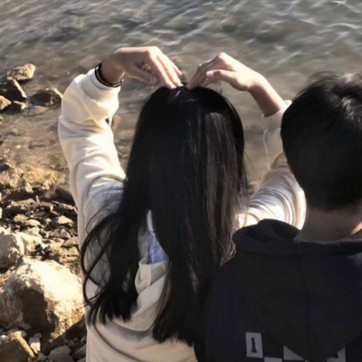 高清一左一右的意境情头真人图片 意境版情头