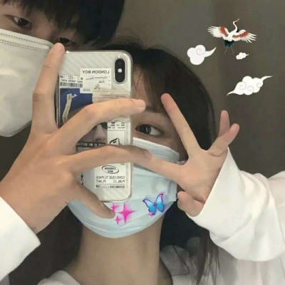 文艺情头2021新款一左一右高清图片