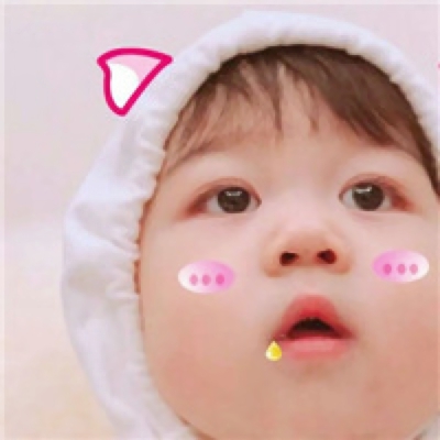 可爱高清的一左一右超萌真人小孩子情头图片 小孩头像情头左一右