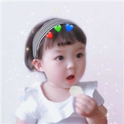 可爱高清的一左一右超萌真人小孩子情头图片 小孩头像情头左一右