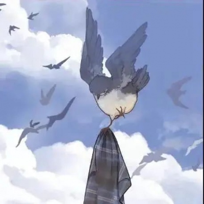 兔子小鸟可爱动漫情头图片