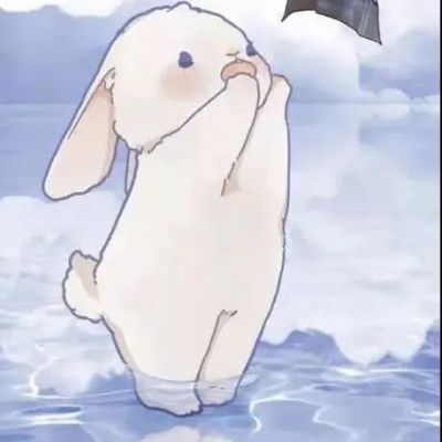 兔子小鸟可爱动漫情头图片