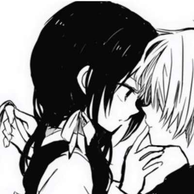 高清超甜的动漫情头黑白漫画可爱图片 黑白动漫情头可爱风