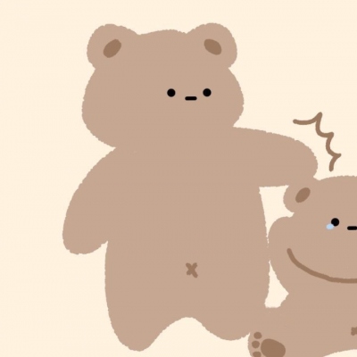 高清好看的呆萌可爱情头手绘图片 简约超可爱情头手绘