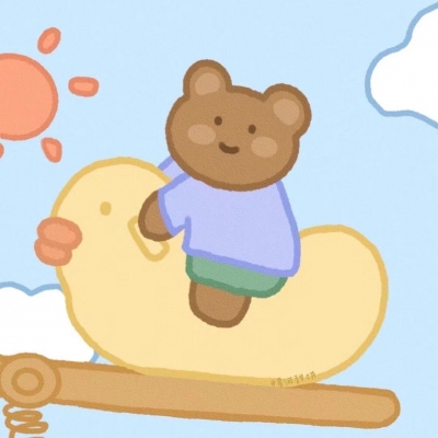 高清好看的呆萌可爱情头手绘图片 简约超可爱情头手绘