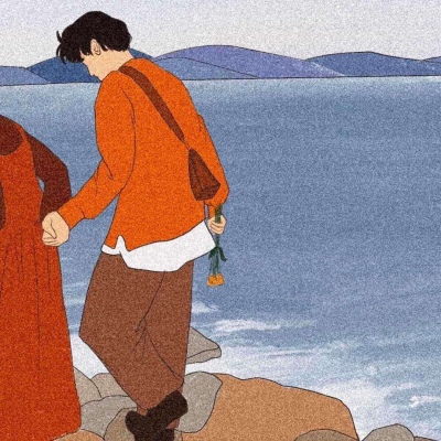 高清小清新情侣头像ins文艺风图片 qq情侣手绘文艺风漫画头像