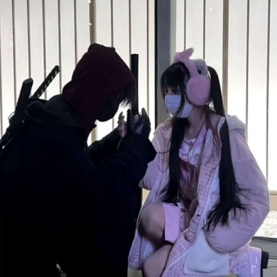 不露脸 超火 情头真人一男一女神仙颜值超甜