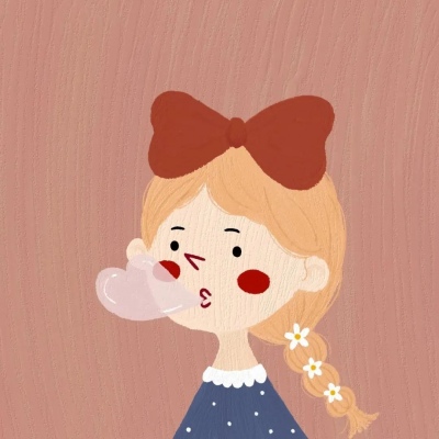 高清一男一女的qq头像情侣卡通呆萌小孩图片 呆萌情侣卡通头像