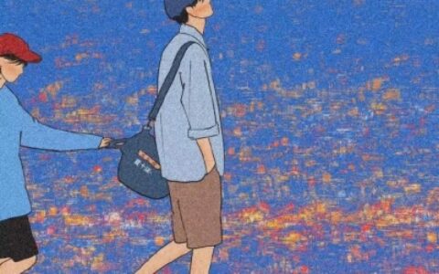 高清一左一右情侣头像手绘文艺风格图片 简约文艺情侣手绘头像