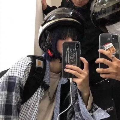情头真人一男一女ins风情侣亲密图片
